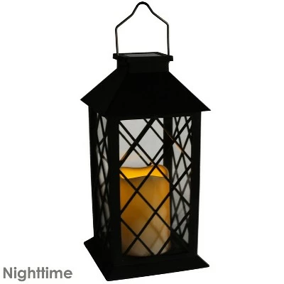 Top 10 ⌛ Sunnydaze Decor Sunnydaze Outdoor Concord Hanging Tabletop Solar LED Rustic Farmhouse Decorative Candle Lantern - 11" - Black ⭐ 8 Top 10 ⌛ Sunnydaze Decor Sunnydaze Outdoor Concord Hanging Tabletop Solar LED Rustic Farmhouse Decorative Candle Lantern - 11" - Black ⭐ - Image 6