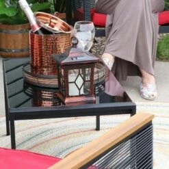 Cheapest ⌛ Sunnydaze Decor Sunnydaze Outdoor Lucien Hanging Tabletop Solar LED Rustic Farmhouse Decorative Candle Lantern - 9" - Copper 🔔 -Outdoor Lighting Store unnamed file 1013