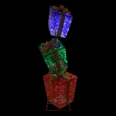Promo ๐ฅ Northlight 73" LED Lighted Shimmering Snowflake Stacked Gift Boxes Outdoor Decoration ๐งจ 2 Promo ๐ฅ Northlight 73" LED Lighted Shimmering Snowflake Stacked Gift Boxes Outdoor Decoration ๐งจ
