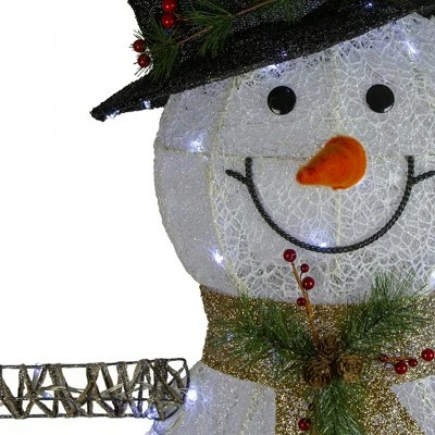 Coupon ๐งจ Northlight 72" White and Black LED Lighted Snowman with Top Hat ๐ Christmas Outdoor Decoration ๐ 4 Coupon ๐งจ Northlight 72" White and Black LED Lighted Snowman with Top Hat ๐ Christmas Outdoor Decoration ๐ - Image 2