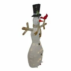Hot Sale ⌛ Northlight 49" White and Black LED Lighted Snowman with Top Hat ❄ Christmas Outdoor Decoration 😀 -Outdoor Lighting Store unnamed file 1041