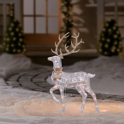 Promo ๐ Northlight 46" Lighted 2-D Silver Glitter Reindeer โ Christmas Outdoor Decoration ๐ฏ 3 Promo ๐ Northlight 46" Lighted 2-D Silver Glitter Reindeer โ Christmas Outdoor Decoration ๐ฏ