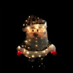Discount 😉 Northlight 32" Pre-Lit Lane Camo Santa Claus ❄ Christmas Outdoor Decor - Clear Lights 🛒