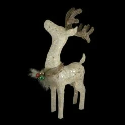 Best Pirce ๐ Northlight 37" White and Brown Lighted Sparkling Standing Reindeer Outdoor ๐ Christmas Decor ๐