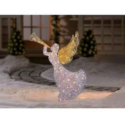 Wholesale ๐คฉ Northlight 46" Silver and Gold Lighted 3-D Glittered Angel โ Christmas Outdoor Decoration - Clear Lights โ 6 Wholesale ๐คฉ Northlight 46" Silver and Gold Lighted 3-D Glittered Angel โ Christmas Outdoor Decoration - Clear Lights โ - Image 4