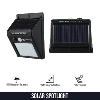 Outlet ✨ Dartwood Outdoor Solar Lights with Motion Sensor, 20 LED, 150 Lumens Bright Weatherproof Wall Spotlight for Gardens Porches Walkways Patios (2 Pack) 🔔 4 Outlet ✨ Dartwood Outdoor Solar Lights with Motion Sensor, 20 LED, 150 Lumens Bright Weatherproof Wall Spotlight for Gardens Porches Walkways Patios (2 Pack) 🔔 - Image 2