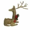 Best Sale 🛒 Northlight 30" Pre-Lit Gold Reindeer with Bow Outdoor 🎄 Christmas Decor 🔥