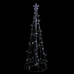 Best Pirce โญ Northlight 5' Pure White LED Lighted Cone Tree Outdoor ๐ Christmas Decoration ๐งจ