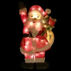 Deals 🛒 Northlight 32" Red and White Lighted Waving Santa with Gifts ❄ Christmas Outdoor Decoration ✨