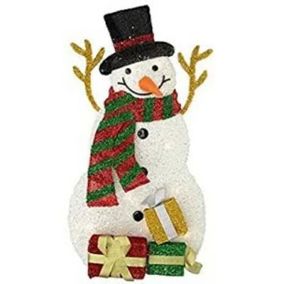 Outlet ๐ฅฐ Northlight 31" Pre-Lit White and Black Snowman with Gifts Outdoor ๐ Christmas Decor ๐ฅฐ 4 Outlet ๐ฅฐ Northlight 31" Pre-Lit White and Black Snowman with Gifts Outdoor ๐ Christmas Decor ๐ฅฐ - Image 2