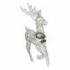Deals 💯 Northlight 25" Silver and Green Lighted Prancing Reindeer 🎅 Christmas Outdoor Decor 🛒 -Outdoor Lighting Store unnamed file 1112