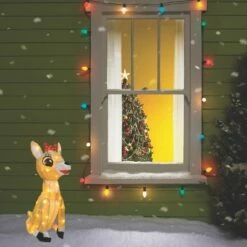 Cheapest ⌛ Northlight Rudolph the Red Nosed Reindeer ❄ Christmas 18" Prelit Clarice Outdoor Decoration - Clear Lights 🔥