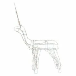 Budget 💯 Northlight 48" Lighted White Standing Reindeer Outdoor ❄ Christmas Decoration 👏