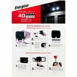 New 🤩 Energizer 600 Lumens Outdoor LED Motion Sensing Dual Head Security Outdoor Wall Light Black 🛒 -Outdoor Lighting Store unnamed file 114