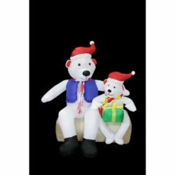 Coupon 😀 Northlight 4' Inflatable Polar Bear Family Lighted ❄ Christmas Yard Art Decor 🥰 -Outdoor Lighting Store unnamed file 1163