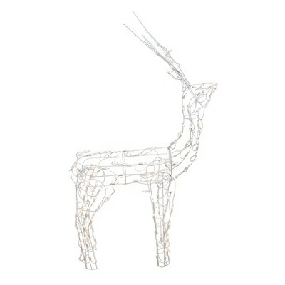 Best deal ❤️ Brite Star 46" White Lighted Standing Buck Outdoor 🎅 Christmas Decoration ❤️ 4 Best deal ❤️ Brite Star 46" White Lighted Standing Buck Outdoor 🎅 Christmas Decoration ❤️ - Image 2
