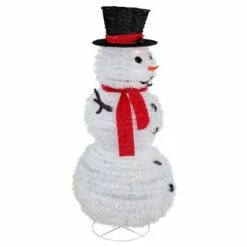 Cheap 🔔 Northlight 4' Lighted Pop-Up Snowman Outdoor 🎅 Christmas Decoration 🥰