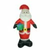 Promo 🛒 LB International 8' Red Pre-Lit Inflatable Santa Claus with Gift 🎅 Christmas Outdoor Decor 👍 -Outdoor Lighting Store unnamed file 1203