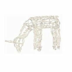Hot Sale 🔔 Brite Star 48" Pre-Lit Pure White Feeding Doe Deer 🎄 Christmas Outdoor Yard Art ✨