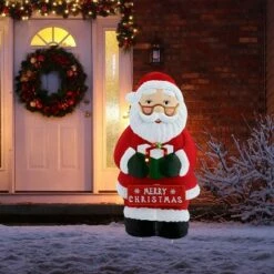 Cheapest ๐งจ Mr. ๐ Christmas Illuminated Outdoor Metal Sign ๐ Christmas Decoration- Santa โ