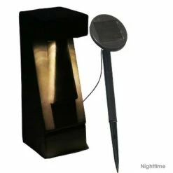 Discount 👏 Sunnydaze Decor Sunnydaze Outdoor Glass Fiber Reinforced Concrete Tiki Head LED Solar Light Patio Statues - 14" - Gray - 2pk 😀