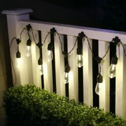 Coupon 🎉 Alpine Corporation 10ct Integrated LED Edison Bulb String Lights with Timer - Black Wire 🎉