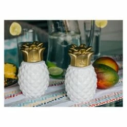 Cheap 🎁 6.5" 3pk Pineapple Paradise Glass Table Torch White/Gold - TIKI 🛒 -Outdoor Lighting Store unnamed file 1261