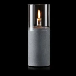 Deals 🧨 Alpine Corporation Outdoor Cement Stainless Steel Cylinder with Oil Burner Gray 🌟 -Outdoor Lighting Store unnamed file 1269