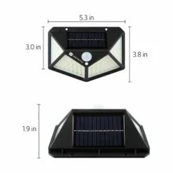 Cheapest ⭐ Dartwood Outdoor Solar Lights with Motion Sensor - 100 LED 450 Lumens Bright Weatherproof Wall Spotlight for Gardens Porches Walkways Patio (4-8 Pack) 🔔 -Outdoor Lighting Store unnamed file 129