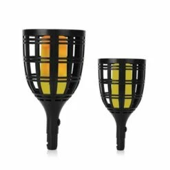 Deals 😍 2pk LED Solar Torch Light - Techko Maid 🔔