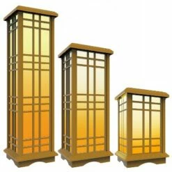 Buy 🔔 3pk Solar LED Zen Outdoor Lantern Bundle with Amber/White Light - Techko Maid 👍