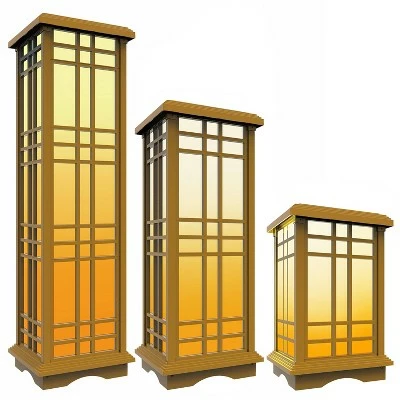 Buy 🔔 3pk Solar LED Zen Outdoor Lantern Bundle with Amber/White Light - Techko Maid 👍 3 Buy 🔔 3pk Solar LED Zen Outdoor Lantern Bundle with Amber/White Light - Techko Maid 👍