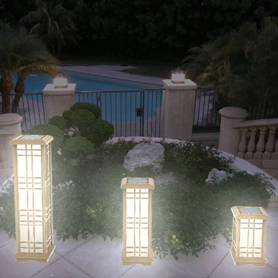 Buy 🔔 3pk Solar LED Zen Outdoor Lantern Bundle with Amber/White Light - Techko Maid 👍 11 Buy 🔔 3pk Solar LED Zen Outdoor Lantern Bundle with Amber/White Light - Techko Maid 👍 - Image 9