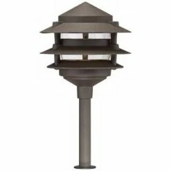Cheap 🎉 John Timberland Pagoda 12-Piece Complete Outdoor LED Landscape Lighting Set 🎁