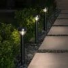 New ❤️ Smart Lighting Solar Pathlight Black - Ring ✔️ -Outdoor Lighting Store unnamed file 1523