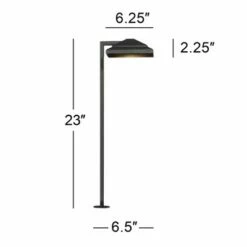 Best reviews of 🔔 John Timberland Basset 23" High Textured Black LED Landscape Path Light ✔️ -Outdoor Lighting Store unnamed file 1586