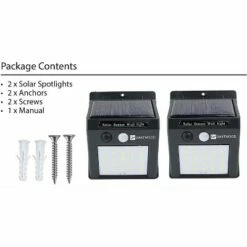 Buy 🎁 Dartwood Outdoor Solar Lights with Motion Sensor - 20 LED 150 Lumens Bright Weatherproof Wall Spotlight for Gardens Porches Walkways Patios (4-8 Pack) ✨ -Outdoor Lighting Store unnamed file 159