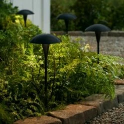 Flash Sale ⌛ John Timberland Large Mushroom 18" High Black Low Voltage LED Path Light 😉 -Outdoor Lighting Store unnamed file 1640