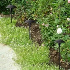 Flash Sale ⌛ John Timberland Large Mushroom 18" High Black Low Voltage LED Path Light 😉 -Outdoor Lighting Store unnamed file 1641