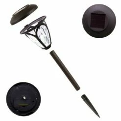 Cheap 🎁 Alpine Corporation 8pk 17" Solar Pathway Lights Brown 🔔 -Outdoor Lighting Store unnamed file 1719