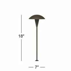 Deals ⭐ John Timberland Large Mushroom 18" High Bronze Low Voltage LED Path Light 🎁 -Outdoor Lighting Store unnamed file 1737