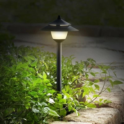 Best deal 👍 John Timberland Pagoda Textured Black 8-Piece LED Path and Flood Light Set 😀 6 Best deal 👍 John Timberland Pagoda Textured Black 8-Piece LED Path and Flood Light Set 😀 - Image 4