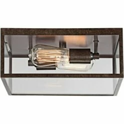 Wholesale 🧨 John Timberland Modern Outdoor Ceiling Light Fixture Bronze 12" Square Clear Glass Damp Rated for Exterior House Porch Patio 👏 -Outdoor Lighting Store unnamed file 208