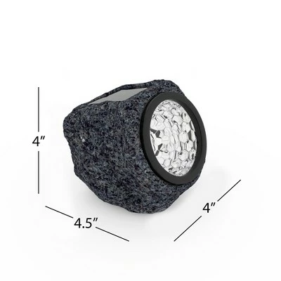 Cheapest 🔔 Nature Spring Solar-Powered LED Rock Lights – Black and Gray, 4-Pack 😍 4 Cheapest 🔔 Nature Spring Solar-Powered LED Rock Lights – Black and Gray, 4-Pack 😍 - Image 2