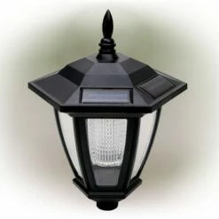 Best Sale ✨ Alpine Corporation Solar Outdoor Lantern Black 🎁 -Outdoor Lighting Store unnamed file 2091
