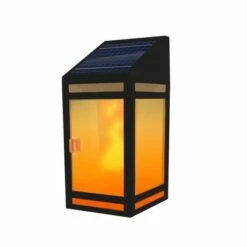 New ๐คฉ Techko Maid Solar LED Outdoor Wall Lantern with Flame - Techko Kobot ๐ฅ