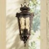 Cheapest 👍 John Timberland Traditional Outdoor Light Hanging Veranda Bronze Scroll 26 1/4" Champagne Water Glass Damp Rated for Porch Patio 🌟 -Outdoor Lighting Store unnamed file 2144