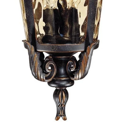 Cheapest ๐ John Timberland Traditional Outdoor Light Hanging Veranda Bronze Scroll 26 1/4" Champagne Water Glass Damp Rated for Porch Patio ๐ 4 Cheapest ๐ John Timberland Traditional Outdoor Light Hanging Veranda Bronze Scroll 26 1/4" Champagne Water Glass Damp Rated for Porch Patio ๐ - Image 2