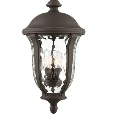 Brand new 🥰 John Timberland Traditional Outdoor Ceiling Light Hanging Bronze 20" Clear 🔨 Hammered Glass for Exterior House Porch Patio Deck 🧨 4 Brand new 🥰 John Timberland Traditional Outdoor Ceiling Light Hanging Bronze 20" Clear 🔨 Hammered Glass for Exterior House Porch Patio Deck 🧨 - Image 2