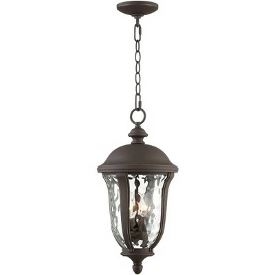 Brand new 🥰 John Timberland Traditional Outdoor Ceiling Light Hanging Bronze 20" Clear 🔨 Hammered Glass for Exterior House Porch Patio Deck 🧨 7 Brand new 🥰 John Timberland Traditional Outdoor Ceiling Light Hanging Bronze 20" Clear 🔨 Hammered Glass for Exterior House Porch Patio Deck 🧨 - Image 5